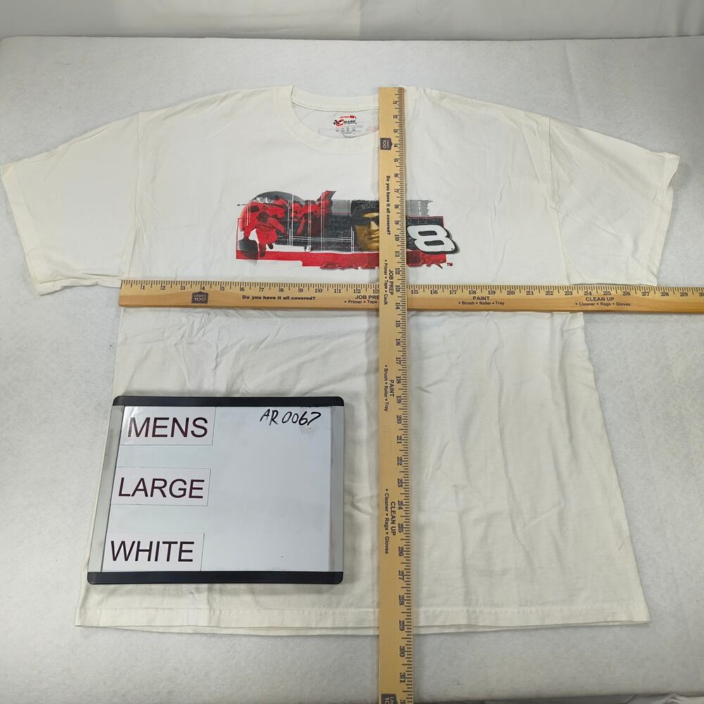 NASCAR Chase Dale Jr 8 Graphic Short Sleeve Racing T Shirt Mens Size L White - Picture 4 of 8